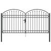 vidaXL Porte de Cl&ocirc;ture ASSEN 301 x 200 cm Acier Gris Verrouillable