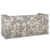 vidaXL Mur en gabion pour poubelles Acier galvanis&eacute; 254x100x110 cm