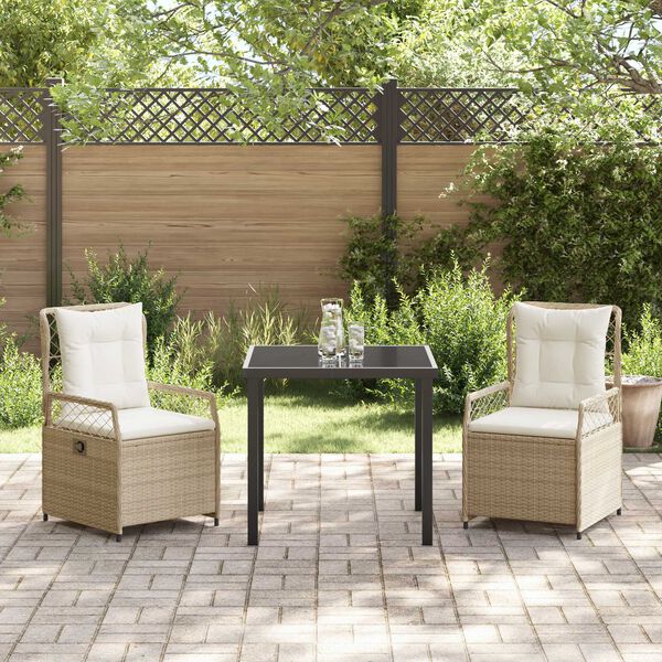 vidaXL Ensemble de salle &agrave; manger pour jardin 3 pcs