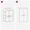 vidaXL Armoire de rangement 2 pcs Rose 90 x 40 x 140 cm Acier