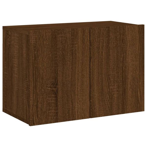 vidaXL Meuble TV mural chêne marron 60x30x41 cm