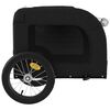 vidaXL Remorque de v&eacute;lo pour animaux de compagnie noir