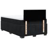 vidaXL Sommier &agrave; lattes de lit avec matelas Noir 120x200 cm Velours