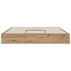 vidaXL Cadre de lit ottoman Ch&ecirc;ne artisan 193 x 120 x 25 cm
