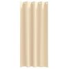 vidaXL Rideaux occultants avec anneaux 2 pcs Cr&egrave;me 260 x 140 cm