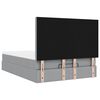 VidaXL Cadre de lit ottoman et matelas gris clair 140x200 cm tissu