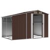 vidaXL Abri de jardin marron 277x192,5x179 cm acier galvanis&eacute;