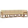vidaXL Ensemble de canap&eacute;s d'ext&eacute;rieur 6 pc Naturel et Beige
