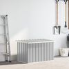 vidaXL Bo&icirc;te de rangement de jardin Gris 109x67x65 cm