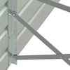 vidaXL Lit sur&eacute;lev&eacute; de jardin Acier galvanis&eacute; 600x80x45 cm Gris