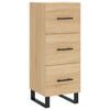 vidaXL Buffet haut Ch&ecirc;ne sonoma 34,5x34x180 cm Bois d'ing&eacute;nierie