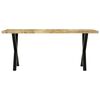 vidaXL Table &agrave; manger 180x90x76 cm Bois de manguier massif