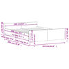 vidaXL Cadre de lit sans matelas ch&ecirc;ne fum&eacute; 160x200 cm
