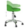 vidaXL Chaise &agrave; manger pivotante lot de 2 vert similicuir