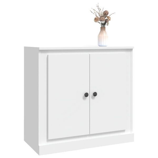 vidaXL Buffet blanc 70x35,5x67,5 cm bois d'ing&eacute;nierie