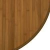 vidaXL Tapis rond marron 80 cm bambou