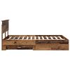 vidaXL Cadre de lit Bois ancien 120 x 190 cm Bois d'ing&eacute;nierie