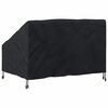 vidaXL Housse de banc de jardin Noir 130 x 95 x 40 / 80 cm Tissu 210D