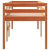 vidaXL Lit haut sans matelas cire marron 80x200 cm bois massif
