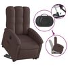 vidaXL Fauteuil inclinable &eacute;lectrique marron fonc&eacute; tissu