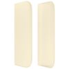 vidaXL T&ecirc;te de lit avec oreilles Cr&egrave;me 93x16x78/88 cm Similicuir