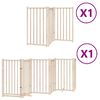 vidaXL Barri&egrave;re pour chiens avec porte pliable 9panneaux bois peuplier