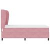 vidaXL Lit &agrave; ressorts avec matelas Rose 200 x 90 cm Polyester