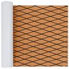 vidaXL Tapis de bateau Ray&eacute; Marron et noir 190 x 70 cm EVA