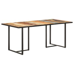 vidaXL Table de salle &agrave; manger 180 cm Bois de r&eacute;cup&eacute;ration massif