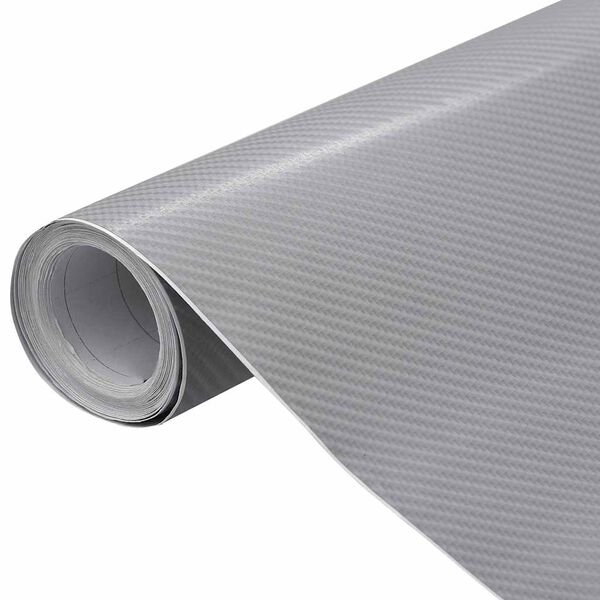 vidaXL Films 4D de voiture 2 pcs Argent&eacute; 100x150 cm+50x150 cm