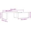 vidaXL Table basse vieux bois 150x50x35 cm bois d'ing&eacute;nierie