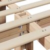 vidaXL Cadre de lit Cire marron 200 x 200 cm Bois de pin massif