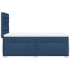 vidaXL Sommier &agrave; lattes de lit avec matelas Bleu 90x190 cm Tissu
