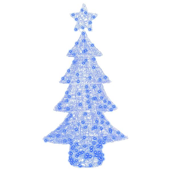 vidaXL Sapin de No&euml;l avec 160 LED Bleu 150 cm Acrylique