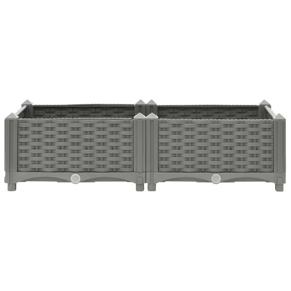 vidaXL Lit sur&eacute;lev&eacute; 80x40x23 cm Polypropyl&egrave;ne