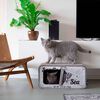 DISTRICT70 Griffoir/grotte pour chats SARDINE Blanc