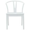 vidaXL Chaise de salle &agrave; manger 2 pcs Blanc et Blanc