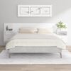 vidaXL T&ecirc;te de lit avec armoires Blanc brillant Bois d'ing&eacute;nierie