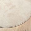 vidaXL Tapis de surface HUARTE Beige 120 x 170 cm Polyester