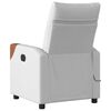 vidaXL Fauteuil de massage inclinable gris nuage tissu