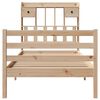 vidaXL Lit biblioth&egrave;que sans matelas 75x190 cm bois de pin massif