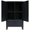 vidaXL Garde-robe m&eacute;tal de style industriel 67x35x107 cm noir
