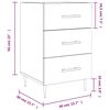 vidaXL Table de chevet sonoma gris 40x40x66 cm bois d'ing&eacute;nierie