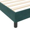 vidaXL Lit &agrave; ressorts avec t&ecirc;te de lit Vert fonc&eacute; 140 x 200 cm Velours