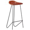 vidaXL Ensemble de bar 7 pcs Bois de récupération et cuir véritable