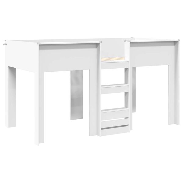 vidaXL Lit Superpos&eacute; pour Enfants Blanc 100 x 200 cm Bois d'ing&eacute;nierie