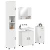 vidaXL Ensemble de mobilier de salle de bain 4 pcs Blanc brillant
