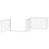 vidaXL Barri&egrave;re pour chien porte pliable 6panneaux blanc bois peuplier