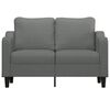 vidaXL Canap&eacute; &agrave; 2 places Gris fonc&eacute; 120 cm Tissu