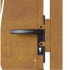 vidaXL Portail de jardin 100x125 cm en acier Corten avec motif gazon